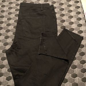 Black ripped jeans
